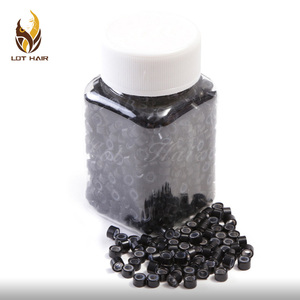 Microanillos de silicona de todos los tamaños para extensión de cabello, suministro de fábrica - Product Image 3