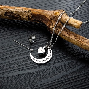Prodotti alla moda di Vendita Calda I <span class=keywords><strong>Love</strong></span> You To <span class=keywords><strong>The</strong></span> Stella Luna E Ritorno Collana <span class=keywords><strong>In</strong></span> Acciaio Inox - Product Image 5