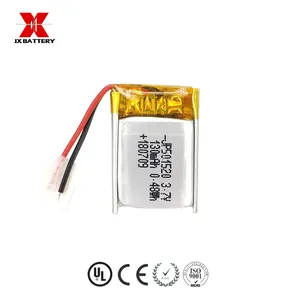 ארון נטענת 3.7 v li-פולימר סוללה 501520 130 mah עבור quadcopter