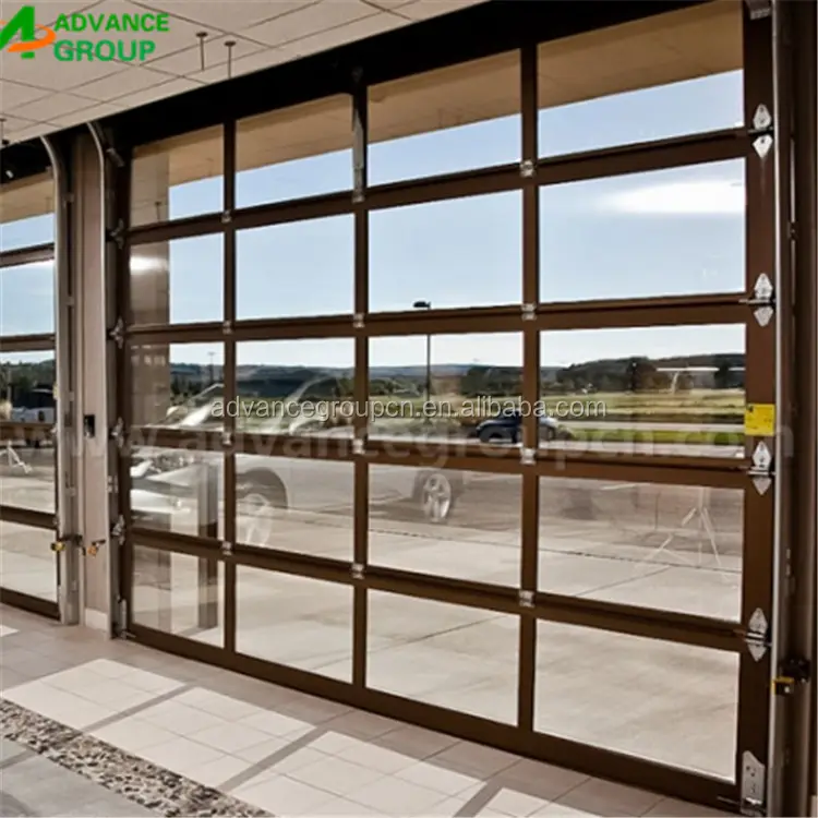 <span class=keywords><strong>AD</strong></span> - GLS1809 precio conexión inserciones de puertas de vidrio de aluminio de garaje de panel de vidrio de la Puerta de los precios de venta