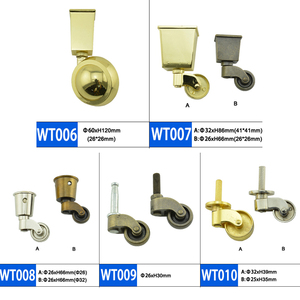 Gold Cup Möbel Zink legierung Kugel rollen Räder Eisen Schlafs ofa Rollen mit hoher Haltbarkeit WT006 Anwendung - Product Image 2