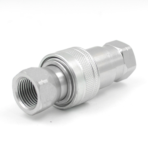 Vannes à boisseau sphérique de style pionnier en acier au carbone 1/2 "NPT BSP ISO 5675 dans les raccords à connexion <span class=keywords><strong>rapide</strong></span> hydrauliques à coupleur et à prise - Product Image 1