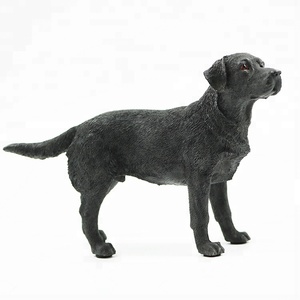 Figura de Perro <span class=keywords><strong>Labrador</strong></span> Negro de Resina Personalizada, Modelo de Perro <span class=keywords><strong>Pequeño</strong></span>, Escultura de Animal Realista - Product Image 2