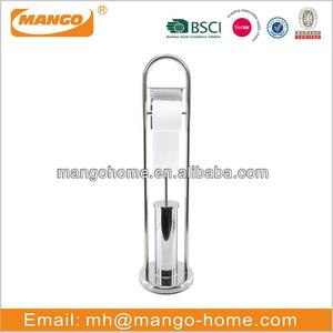 Toilet Brush Holder Standing Stainless Steel Toilet Paper Holder And Toilet Brush Holder