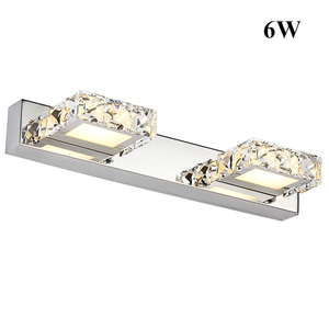 Modern6W 9W 12W Led Indoor Wall <strong>Light</strong> in <strong>Bathroom</strong> Square Crystal Sconce Lamp <strong>Waterproof</strong> AC110V/220V <strong>Bathroom</strong> Mirror Crystal Lamp - Product Image 2