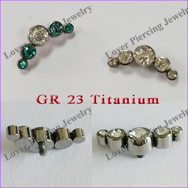 [ST-669] GR 23 Titan Body Piercing Schmuck Innengewinde Cluster Lose Teile Zubehör Großhandel Hohe Qualität