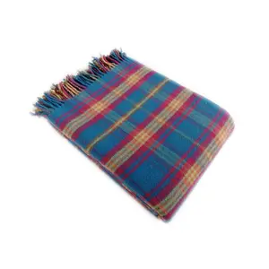 Úc len 100% sọc thảm và Chăn dệt Scottish mô hình rắn len kiểm tra phong cách - Product Image 1
