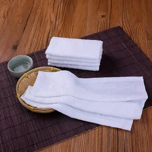 Billige Baumwolle Einweg Hot Oshibori Handtuch für Restaurants