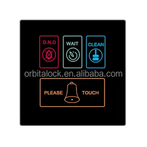 ORBITA Hotel Door Bell Panel for Hotel with DND, Make Up Room, Pls Wait