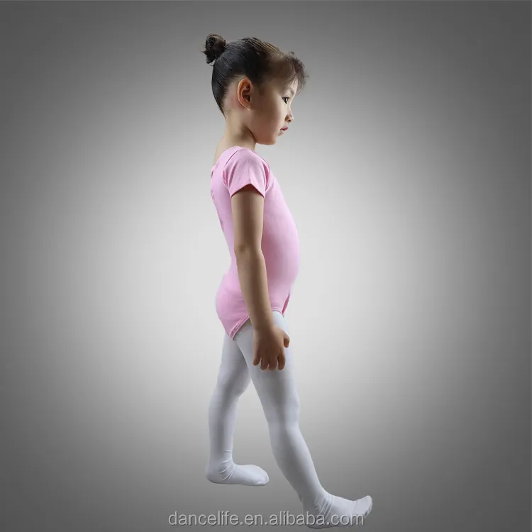 Leotardo de baile rosa de manga corta para niñas, maillot de ballet, C2041youth, venta al por mayor