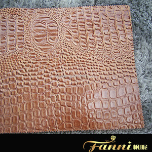 Baru Buaya Sintetis <span class=keywords><strong>PVC</strong></span> Buaya Timbul Kulit untuk Sepatu - Product Image 4