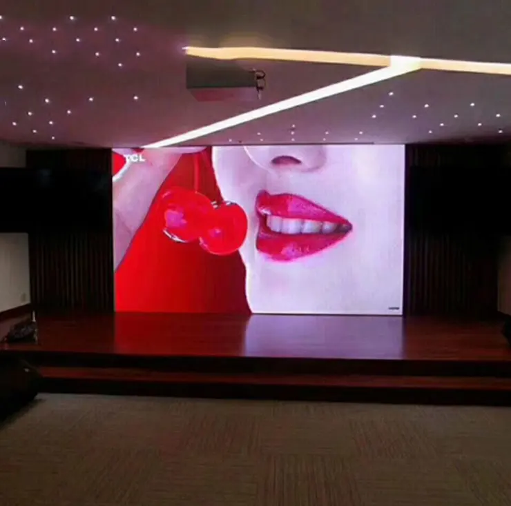 จอแสดงผล LED สีเต็มรูปแบบผู้เล่นโฆษณาในอาคาร P4 P3 P2 LED ประเทศจีน