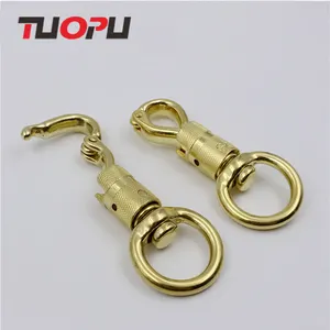 High quality pet dog leash hook / brass swivel pet snap hook carabiner