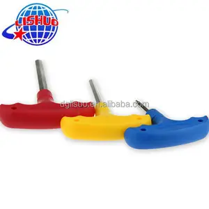 China supplier 5mm T type plastic handle hex key for sale