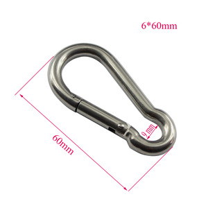 Gian lận phần cứng Key-Lock Carabiner thép không gỉ 304 Carbine Snap hook - Product Image 1