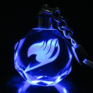 Portachiavi in cristallo leggero a Led con Mini coda di fata Anime giapponese creativo - Product Image 2