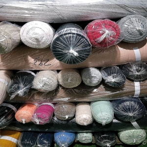 Textile de haute qualité, tissu simple, tricot en jersey et rayonne, stock uni, pour chemise ou robe, 50 pièces