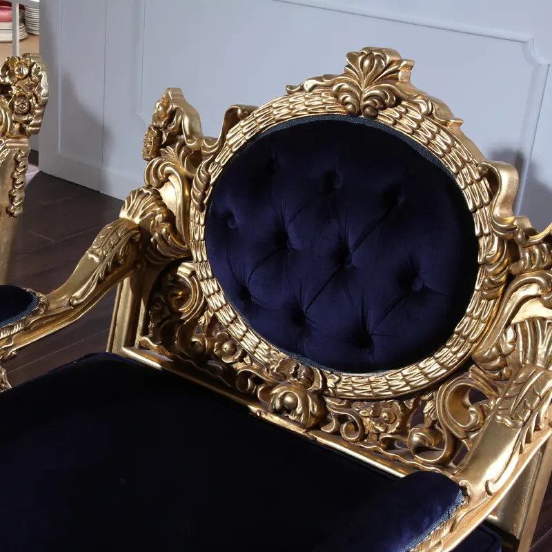 Đồ Nội Thất Cổ Pháp Tất Cả Các Bộ Sofa Phòng Khách Bằng Lá Vàng