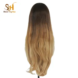 Peruca de cabelo humano gradiente, peruca kosher justa ombré