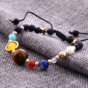 Fashion Universe <span class=keywords><strong>Galaxy</strong></span> สร้อยข้อมือลูกปัดหินธรรมชาติ,สร้อยข้อมือระบบสุริยจักรวาลสำหรับผู้หญิงและผู้ชาย - Product Image 6