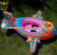 Bouée gonflable en forme d'avion pour bébés et enfants, siège flottant pour piscine, jouet à chevaucher