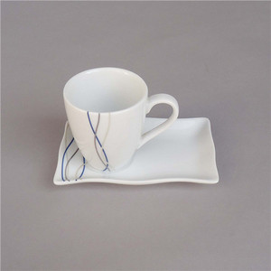 Pakistan tè tempo design moderno prodotti per la casa in ceramica tazza di tè e piattino per supporto dei cookie - Product Image 3