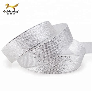 Pita emas bel gemerincing dekoratif Natal pita metalik poliester - Product Image 2