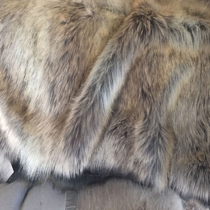 Двухцветные полоски из искусственного меха