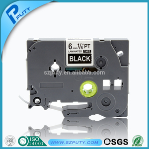 Compatible blanc sur noir TZe-315 tz 6 mm rubans d'étiquettes laminés pour <span class=keywords><strong>Ptouch</strong></span> imprimantes d'étiquettes - Product Image 1