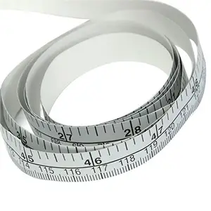 Zelfklevende meetlint 150 cm vinyl zilver zelfklevende meet ruler sticker tape voor naaimachine thuis tool accessoires