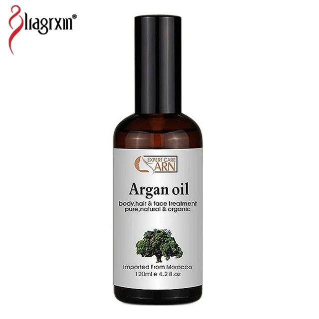 Argan油ヘアトリートメント製品モロッコ有機純粋ヘアオイルアルガンオイル120ミリリットルボディ皮膚治療卸売