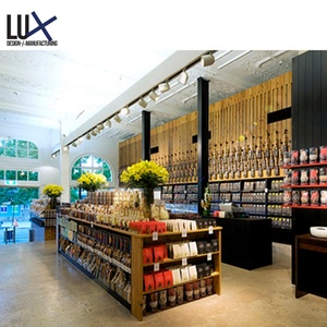 LUX personalizado de gama alta al por mayor LED Candy Display Sweet Shop Diseño Interior vitrinas de madera - Product Image 5