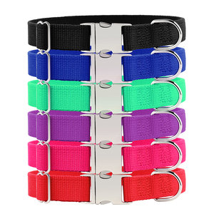 <span class=keywords><strong>Collar</strong></span> de perro de Metal de aleación de Zinc antioxidante duradero, cintas de bambú orgánicas, luces, aplicación de entrenamiento, patrón sólido hecho de fibra de goma - Product Image 1