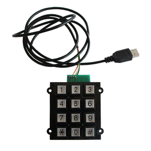 Bàn Phím Chống Nước Số/Bàn Phím Ma Trận Gồ Ghề <span class=keywords><strong>3X4</strong></span>/Bàn Phím Nút Kim Loại - Product Image 1