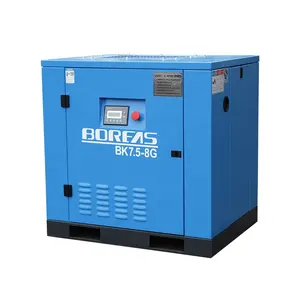 BK7.5-8G kaishan brand electric air screw compressor 7.5kw new oil lubricated mining