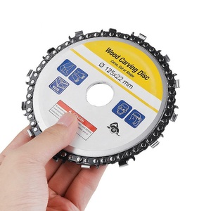 <span class=keywords><strong>Disque</strong></span> de sculpture sur bois de 5 pouces, chaîne de scie à chaîne à 14 dents, abrasif fin, chaîne de scie à chaîne <span class=keywords><strong>pour</strong></span> <span class=keywords><strong>meuleuse</strong></span> d'angle - Product Image 2