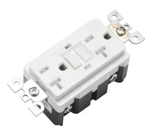 Outlet Elektrik GFCI Tahan Cuaca, YGB-093WR Lampu LED 20A 125V