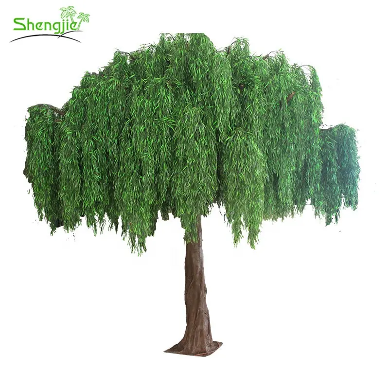 High simulation outdoor landscape artificial weeping willow plants trees