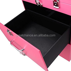 AW Professional 14x9x20 "Nail Artist 4 ruote Rolling Makeup Case Cosmetic Artist Trolley - Product Image 6
