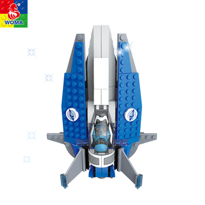 Plástico al por mayor modelo nave espacial juguetes ladrillos - Product Image 4