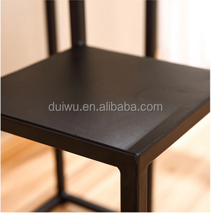 Foshan-Perchero <span class=keywords><strong>de</strong></span> hierro negro personalizado para flores, soporte <span class=keywords><strong>de</strong></span> madera para macetas - Product Image 5