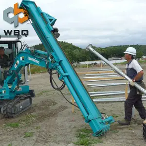 ガードレール取り付けディーゼルハンマー油圧杭打ち駆動機ドライバー