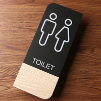 Panneau de toilette en acrylique, plaque personnalisée, prêt à l'emploi, livraison gratuite