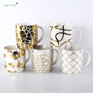 Taza de porcelana de cerámica personalizada con tapa, tazas de café turcos reutilizables - Product Image 2