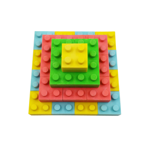 Bloques de construcción 3D personalizados para niños, rompecabezas de goma, fabricante de borradores, regalo, novedad - Product Image 3