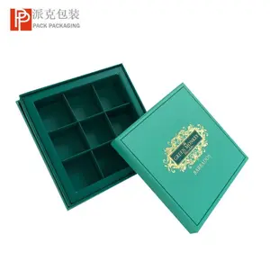 Fábrica de Guangdong caja de embalaje de papel de lujo para Chocolate/pastel/dulces con diseño personalizado