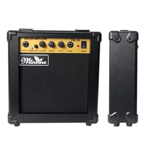 Minsine 15 Watt rechargeable electric guitar Amplifier TG15 mini portable guitar amplifier