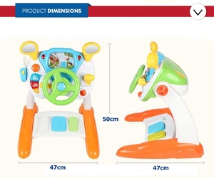 Paper INTERESTING play game without charges music Light Children steering wheel toy for car seat - Product Image 5