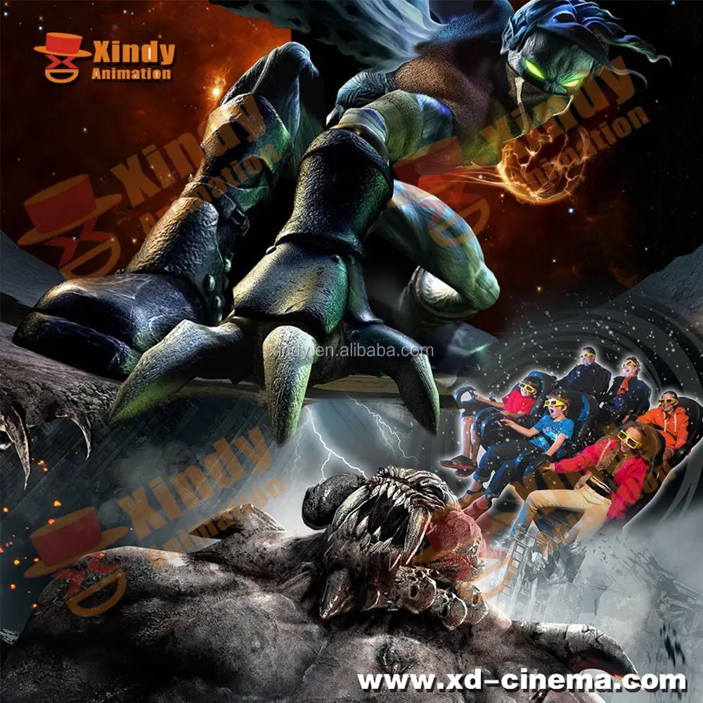 Parque de atracciones Equipo Vr Juego Simulador China 5d Cine teatro Experiencia atractiva Juego 9D Cine Simulador