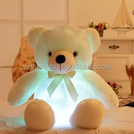 free sample light teddy bear toy/Led teddy bear/cheap colorful led light teddy bear